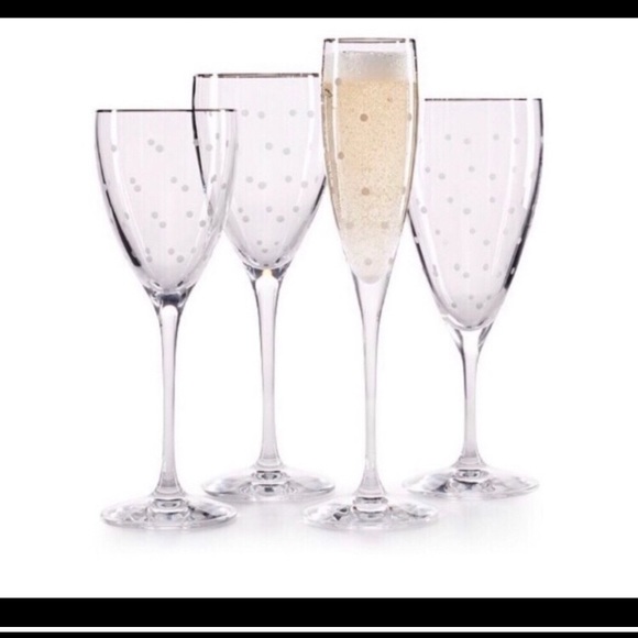 KSNY Larabee Dot Platinum Iced Beverage Glass - Picture 5 of 8